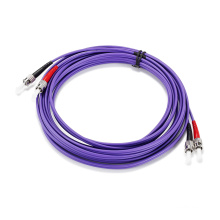 Cable de remiendo a dos caras púrpura del St-St Purple Om4 de la baja pérdida del precio de fábrica